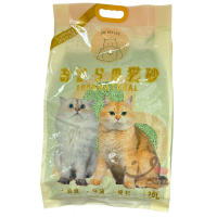 BBF PET LIFE - 100% Natural Very Low Powder 3.00M Green Tea Flavored Tofu Cat Litter [Licensed] [Produced in Japan] - 20L/bag